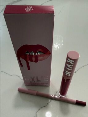New!  Lip Kit in Posie K - Pink Velvet Liquid Lipstick & Liner